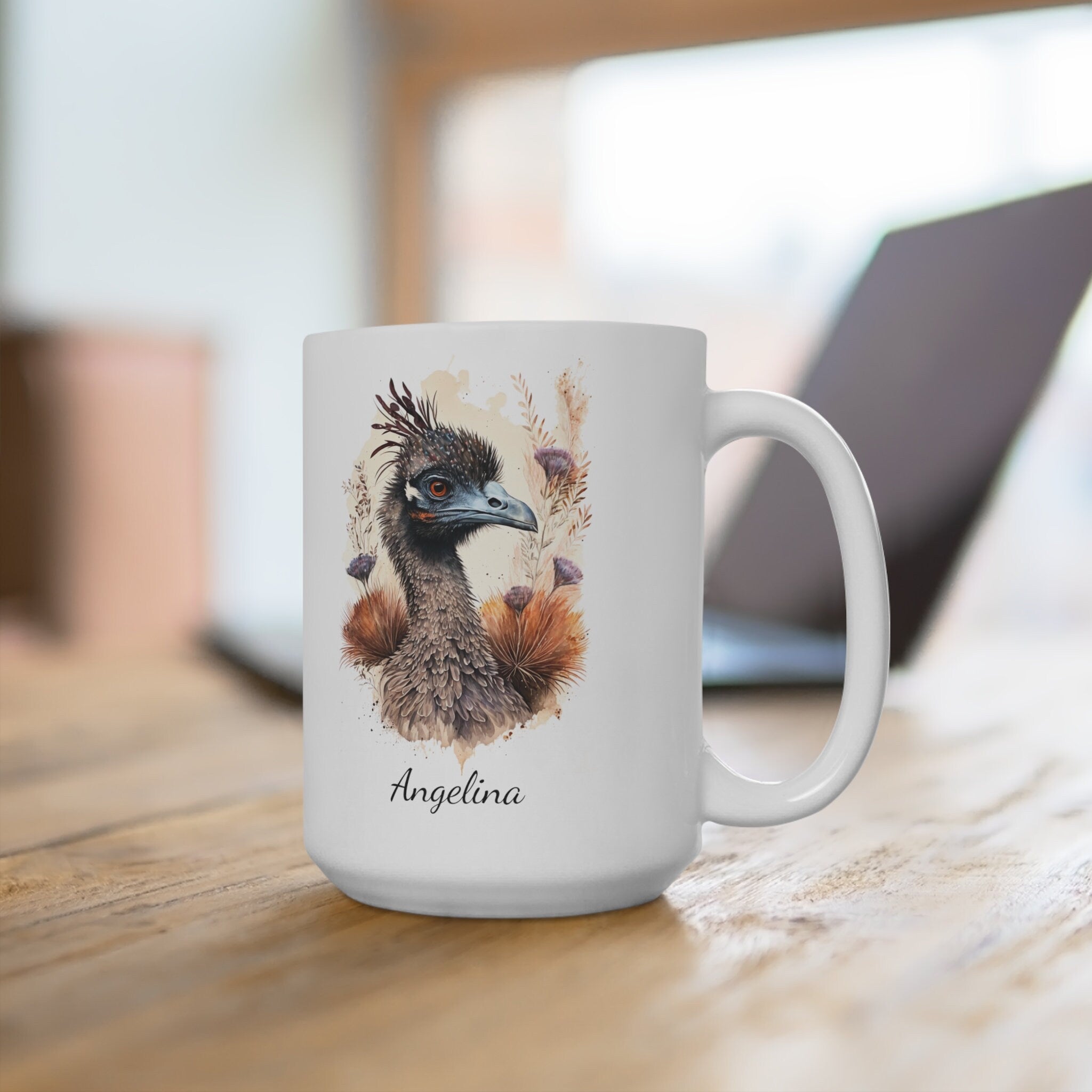 Personalized Emu Coffee Mug