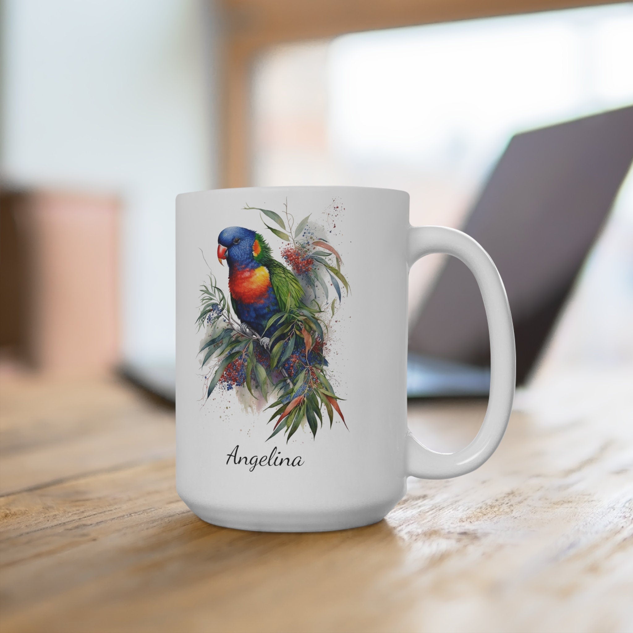 Personalized Lorikeet Parrot Coffee Mug