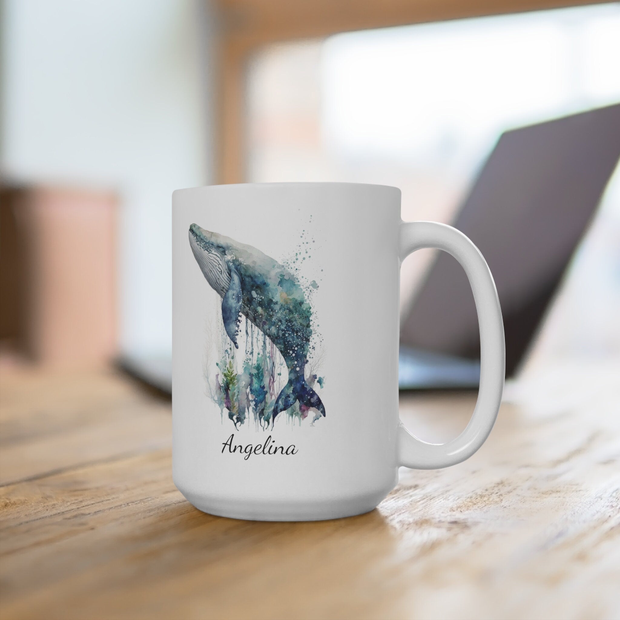 Personalized Humpback Whale Coffee Mug