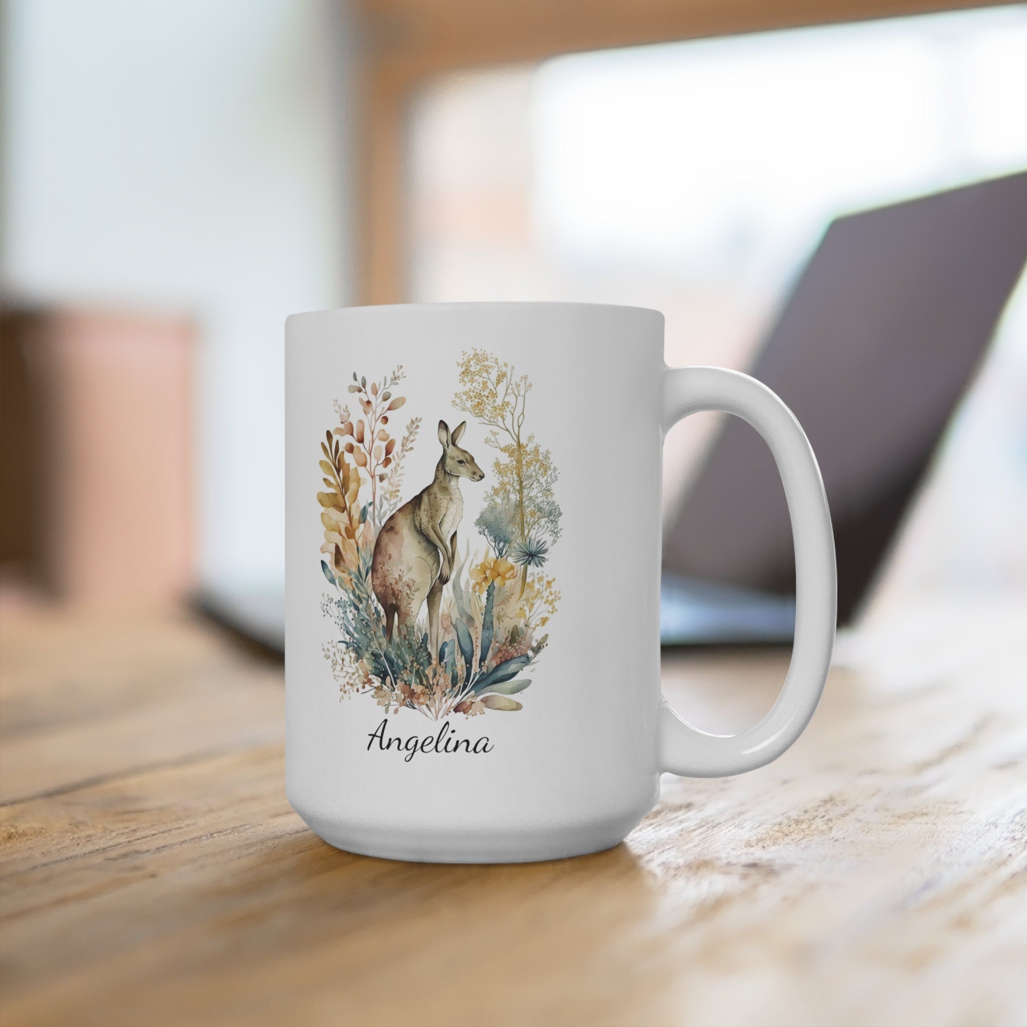 Personalized Kangaroo Coffee Mug