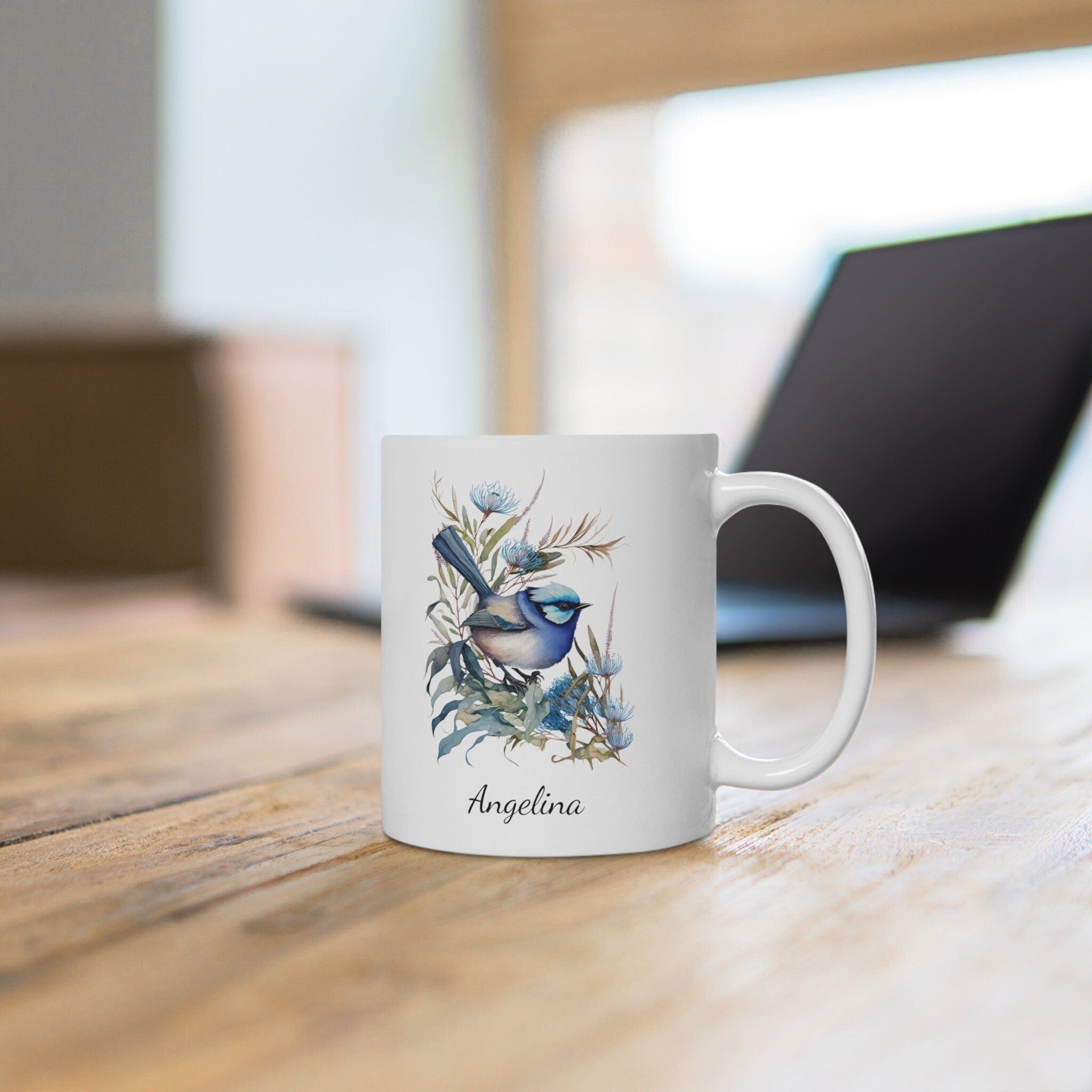Personalized Superb Fairywren Coffee Mug