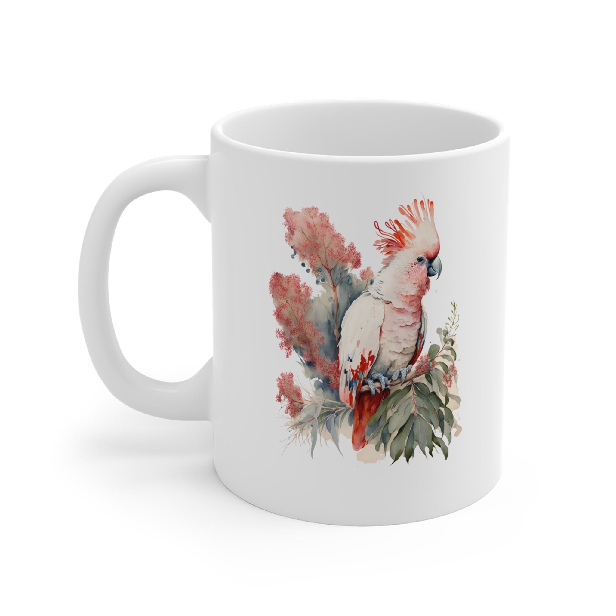 Personalized Pink Cockatoo Coffee Mug