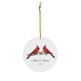 Personalized Cardinal Birds Ornament