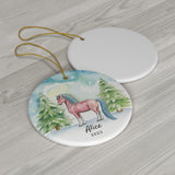 Personalized Custom Name Horse Ornament