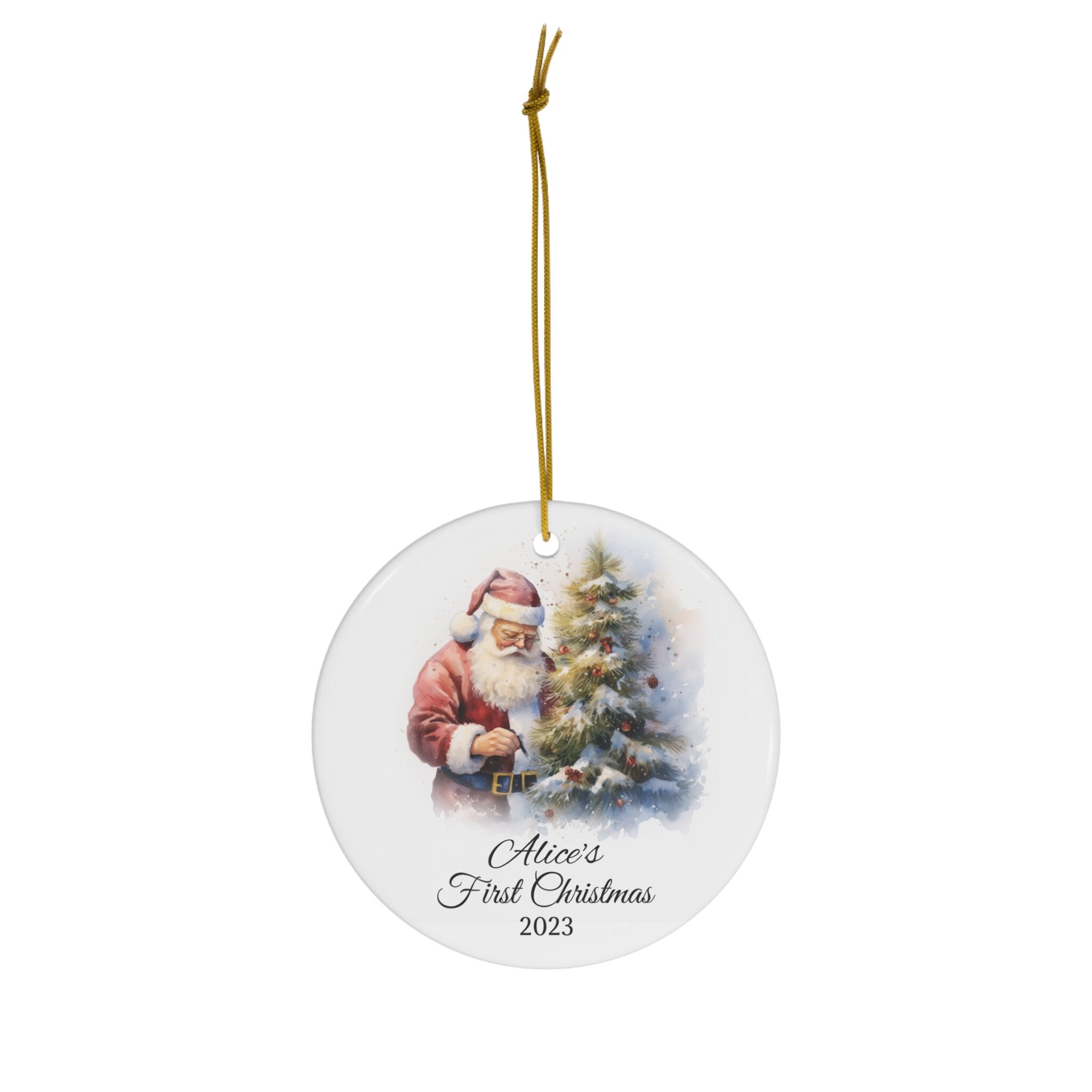 Personalized Nordic Santa Claus Ornamen
