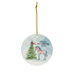 Personalized Child's First Christmas Horse Ornament