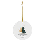 Personalized First Christmas Married Ornament