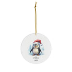 Personalized Cute Penguin Ornament