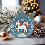 Personalized Unicorn & Cloud Ornament