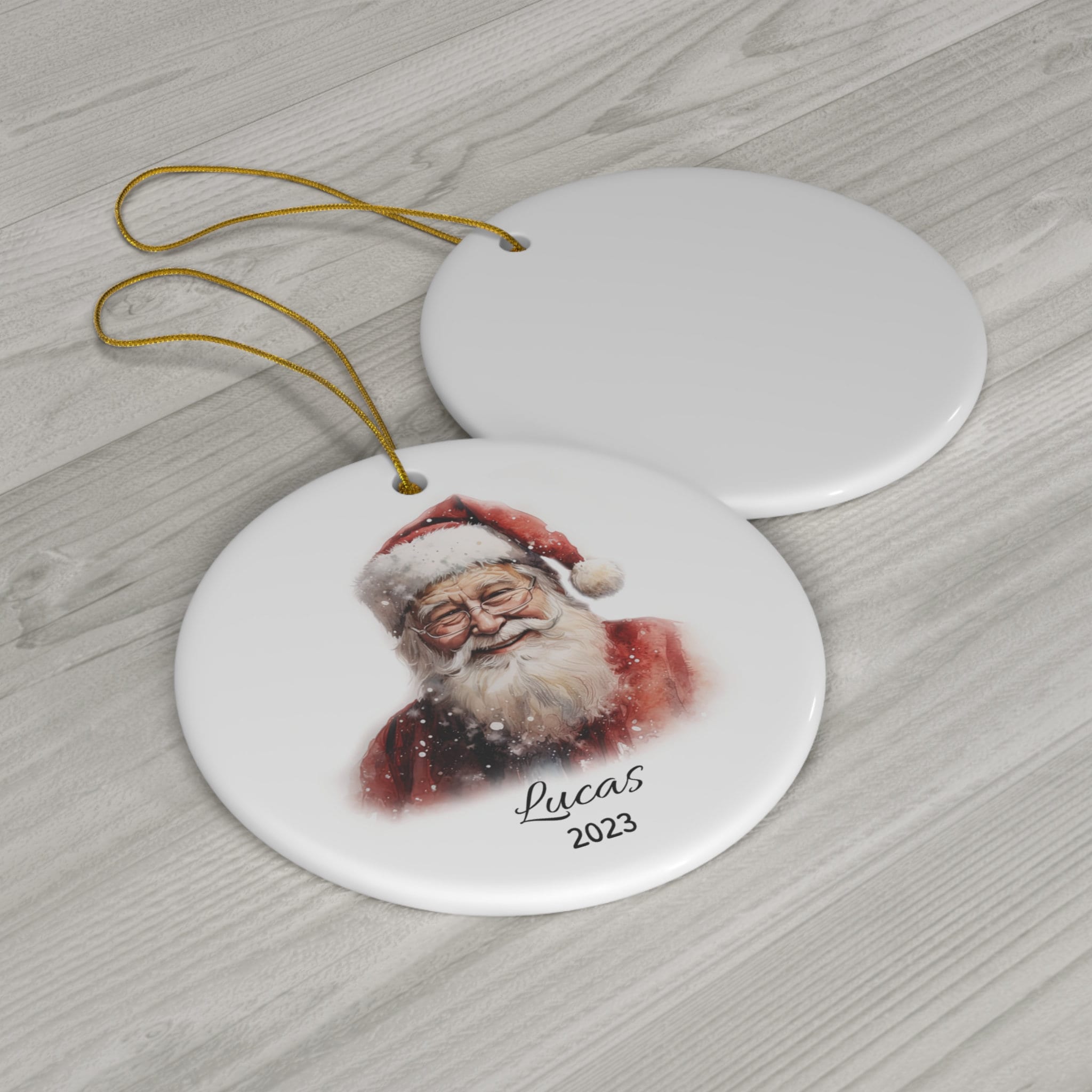 Personalized Santa Claus Ornament