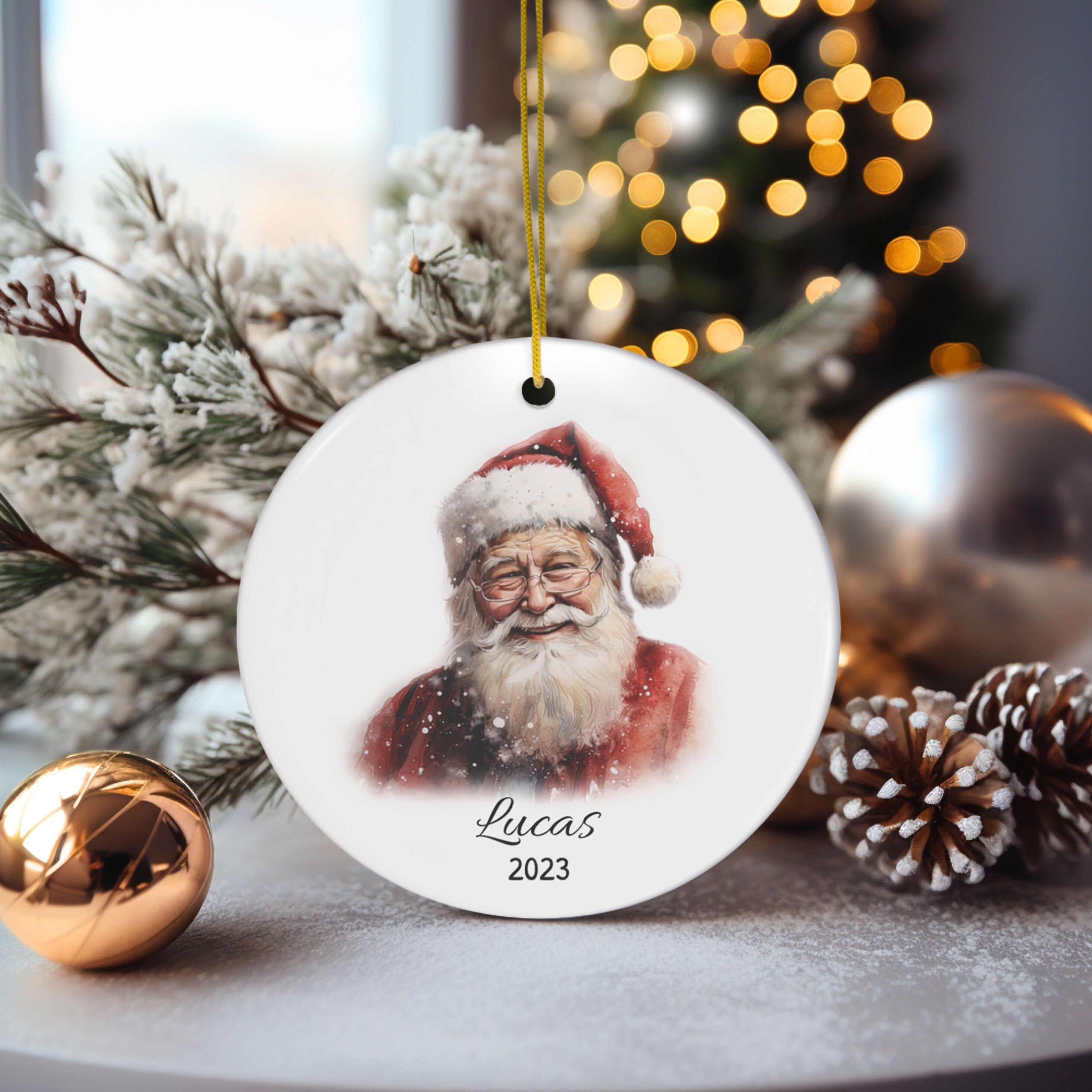 Personalized Santa Claus Ornament