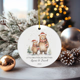 Personalized Big Brother Little Brother Bears Ornament