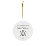 Personalized New Home Christmas House Ornament