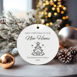 Personalized New Home Christmas House Ornament