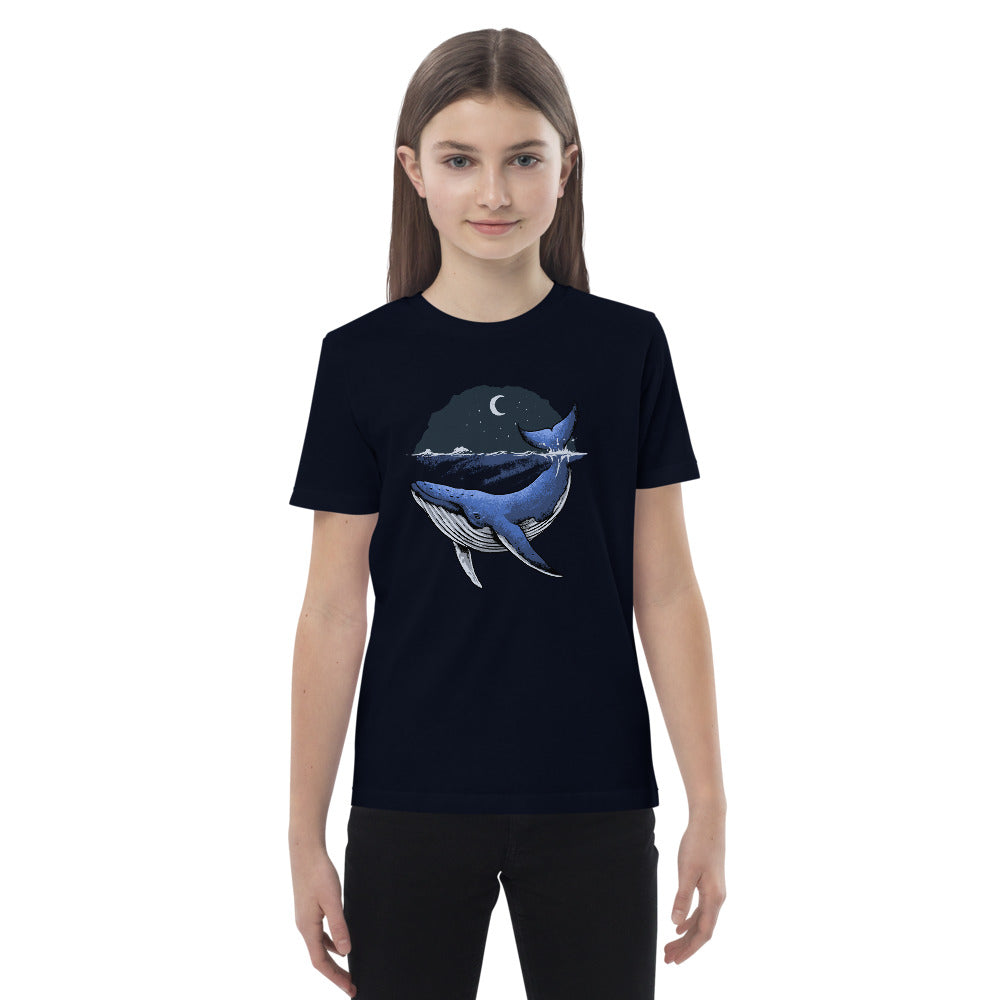 Whale & Moon Kid's Organic Eco Friendly T-Shirt