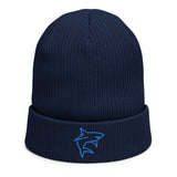 Shark Embroidered Organic Eco Friendly Beanie