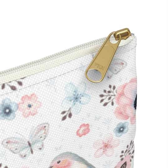 Red Robins, Butterflies & Flowers Accessories Pouch