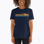 Retro Mountains & Sun Softstyle Softstyle T-Shirt