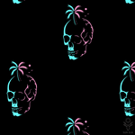 Skulls & Palm Trees Men's Eco Friendly Swim Trunks