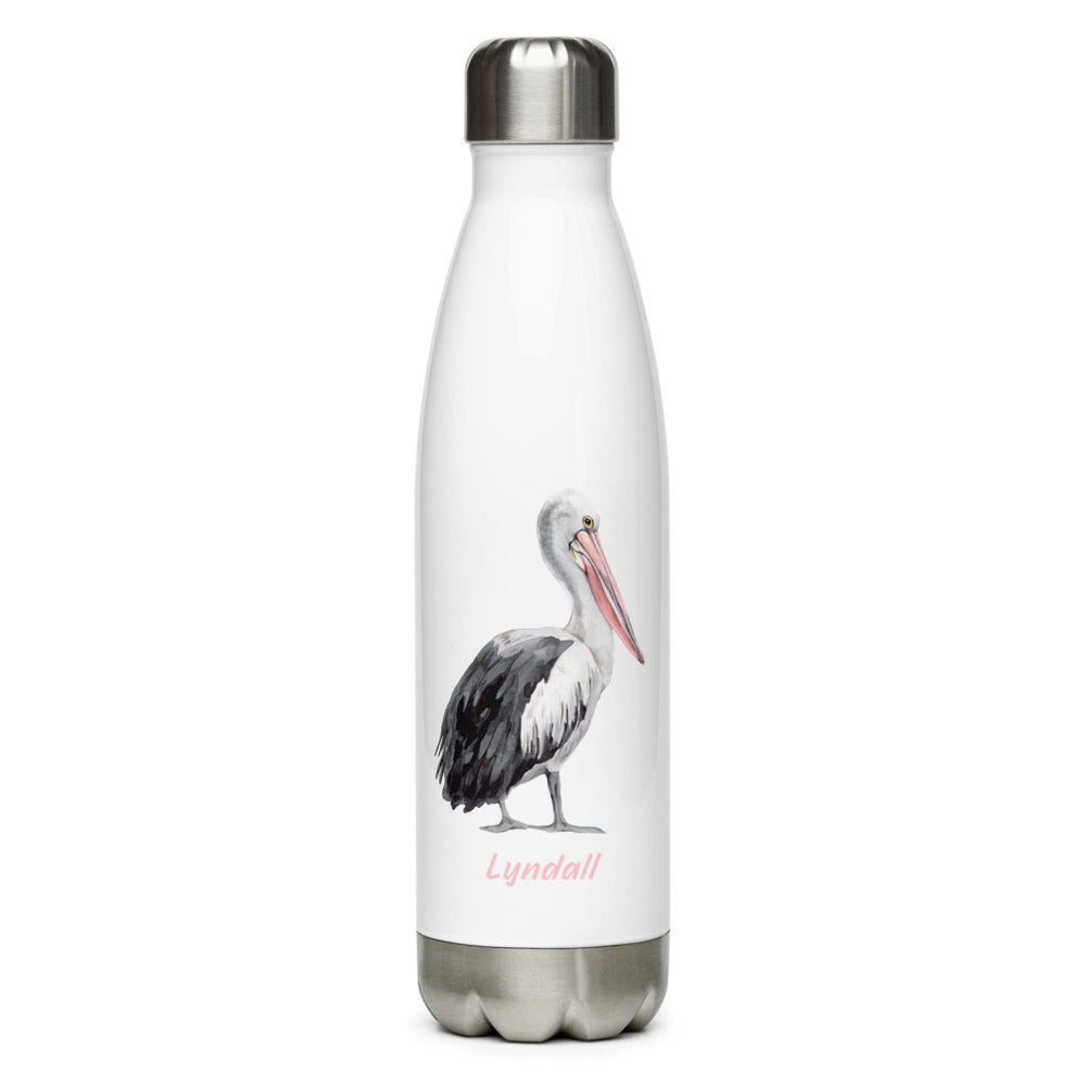 Pelican Personalized Stainless Steel Water Bottle, 17oz