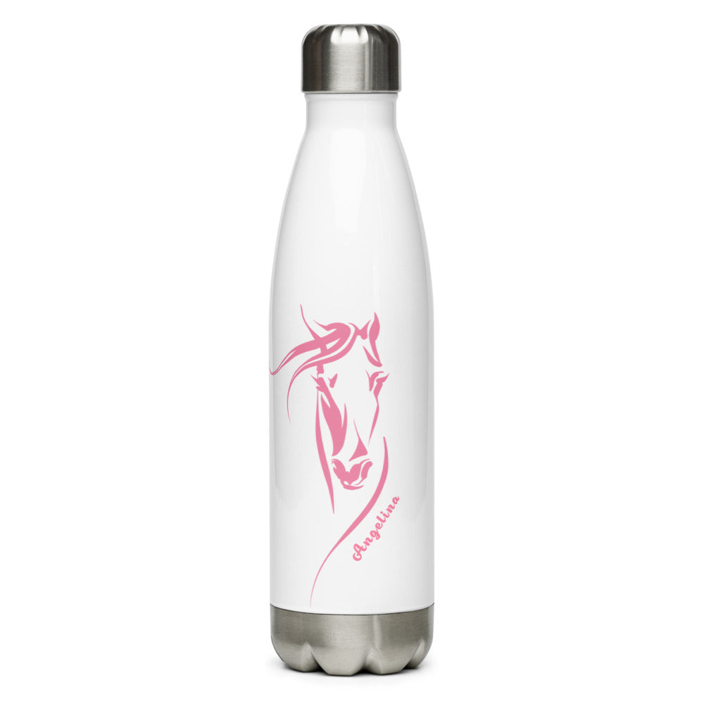 Horse Personalized Stainless Steel Water Bottle, 17oz