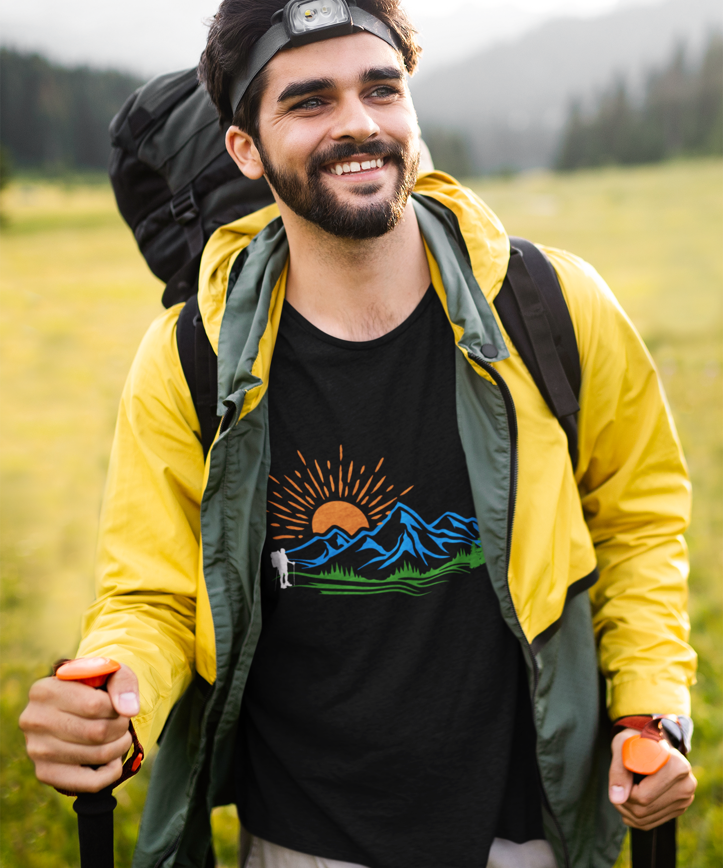 Mountain Hiking Softstyle T-Shirt
