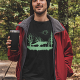 T-Rex Dinosaur & Forest Softstyle T-Shirt