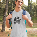 Grizzly Bear Paw & Mountains Softstyle T-Shirt