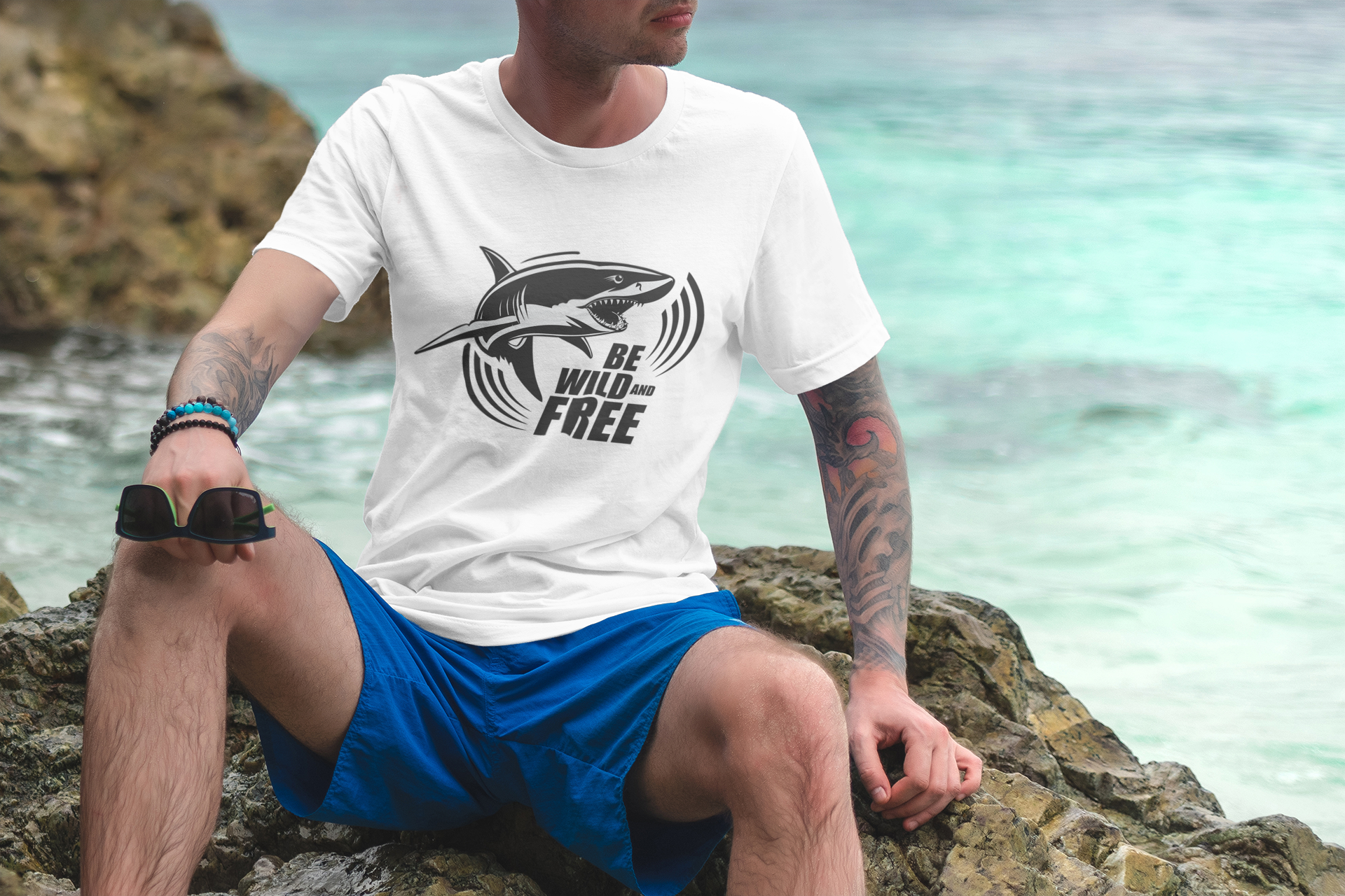 Great White Shark Softstyle T-Shirt