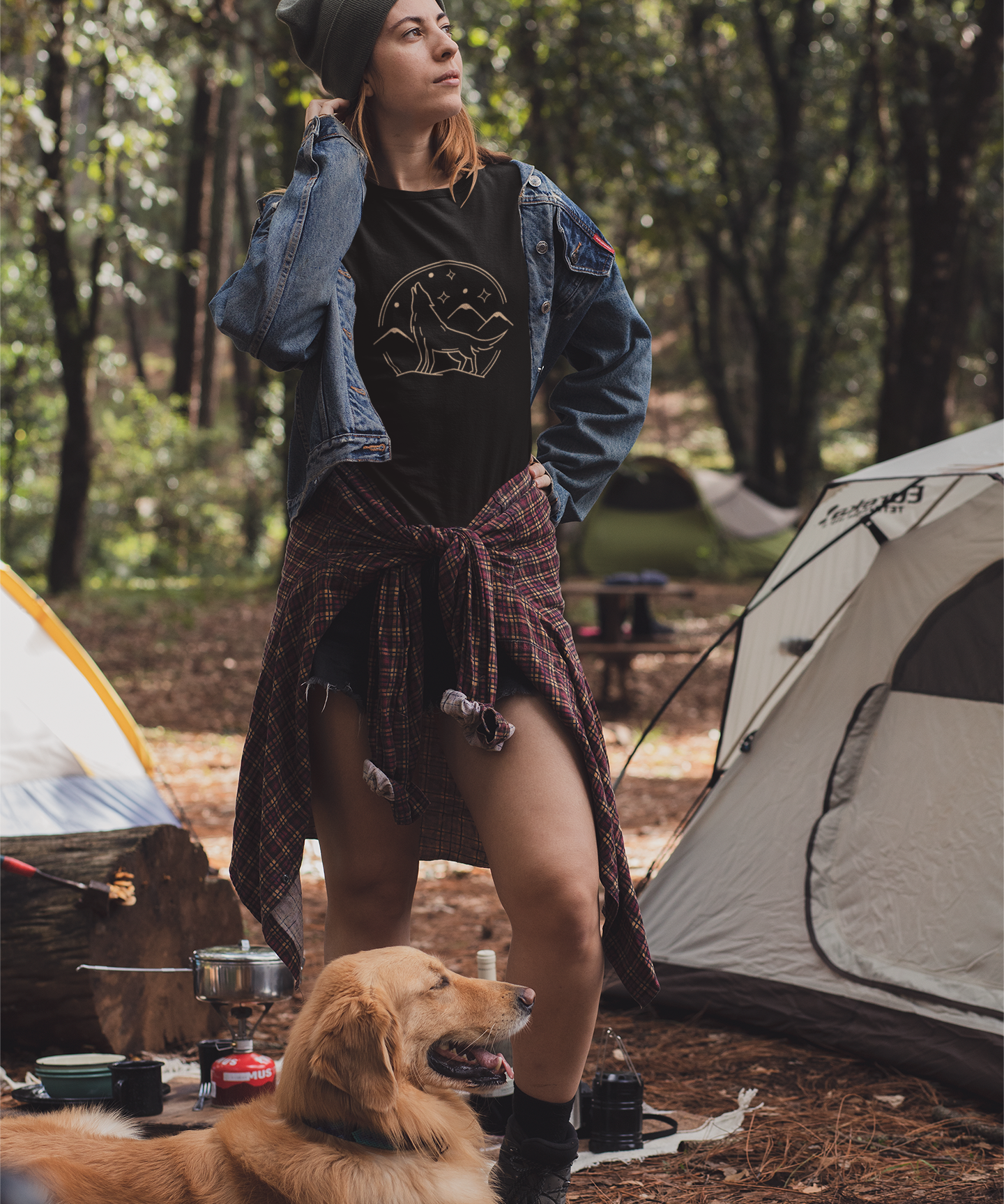 Howling Wolf Stargazer Softstyle T-Shirt