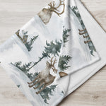 Christmas Reindeer Throw Blanket