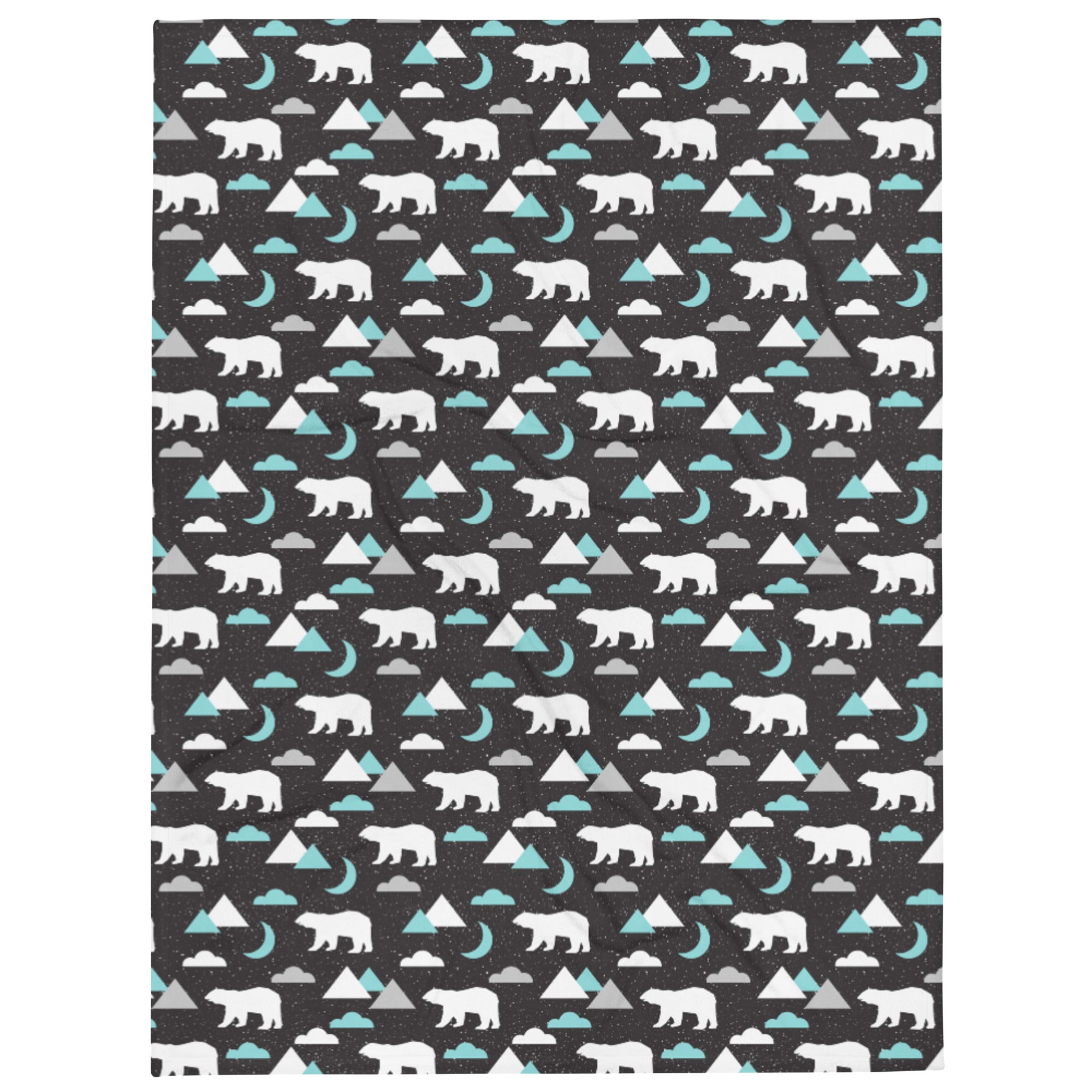Polar Bear & Clouds Throw Blanket