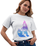 Howling Wolf & Mountains Softstyle T-Shirt