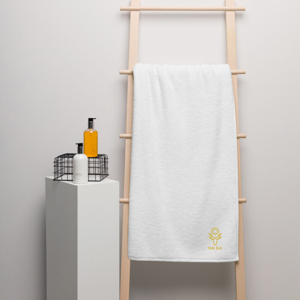 Sun Elk Embroidered Turkish Bath Towels