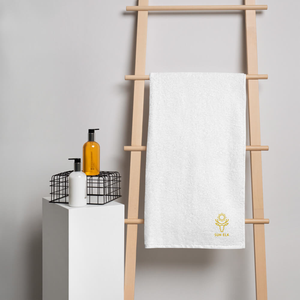 Sun Elk Embroidered Turkish Bath Towels
