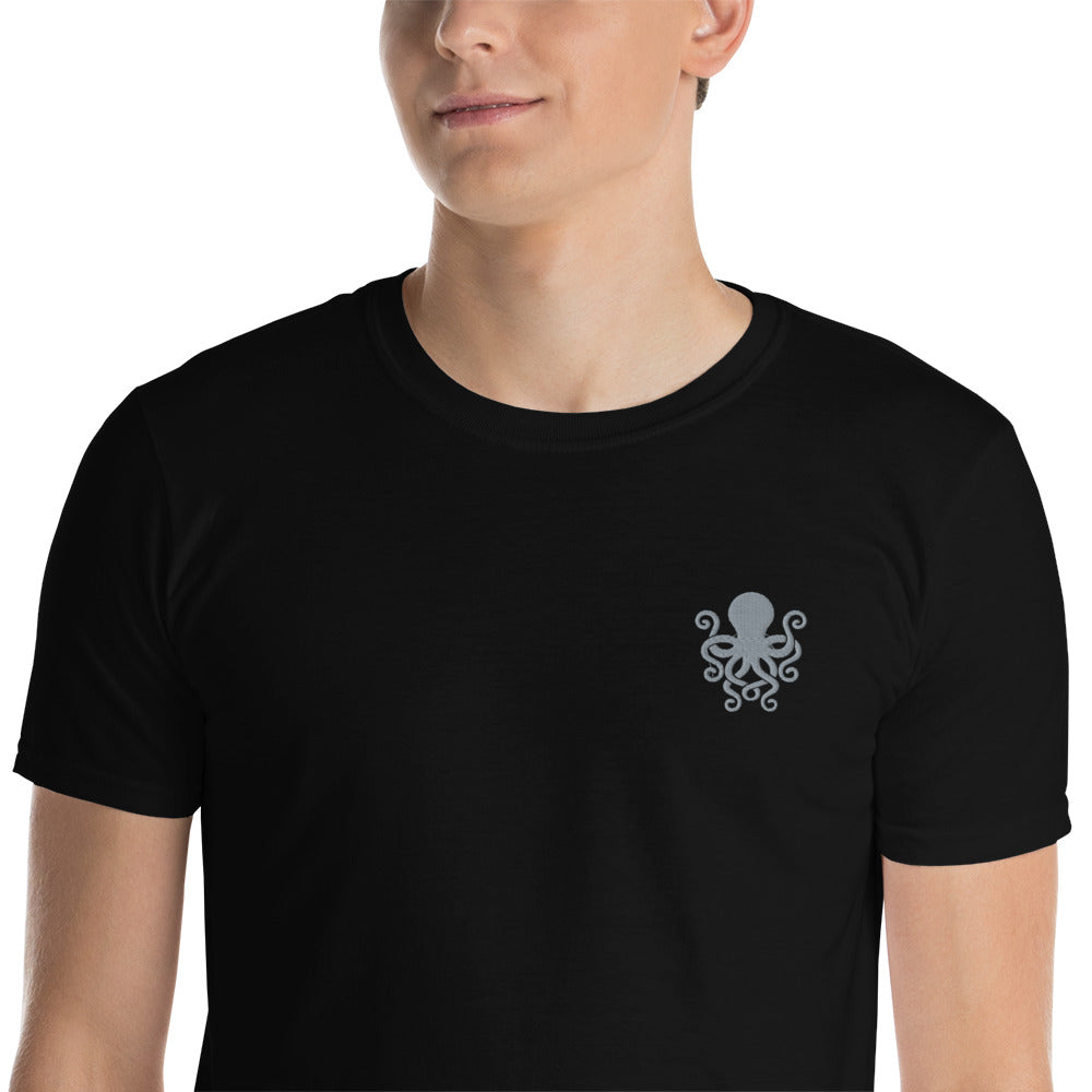 Octopus Embroidered Softstyle T-Shirt