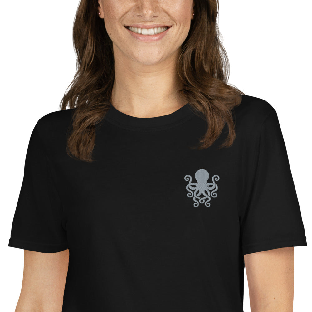 Octopus Embroidered Softstyle T-Shirt