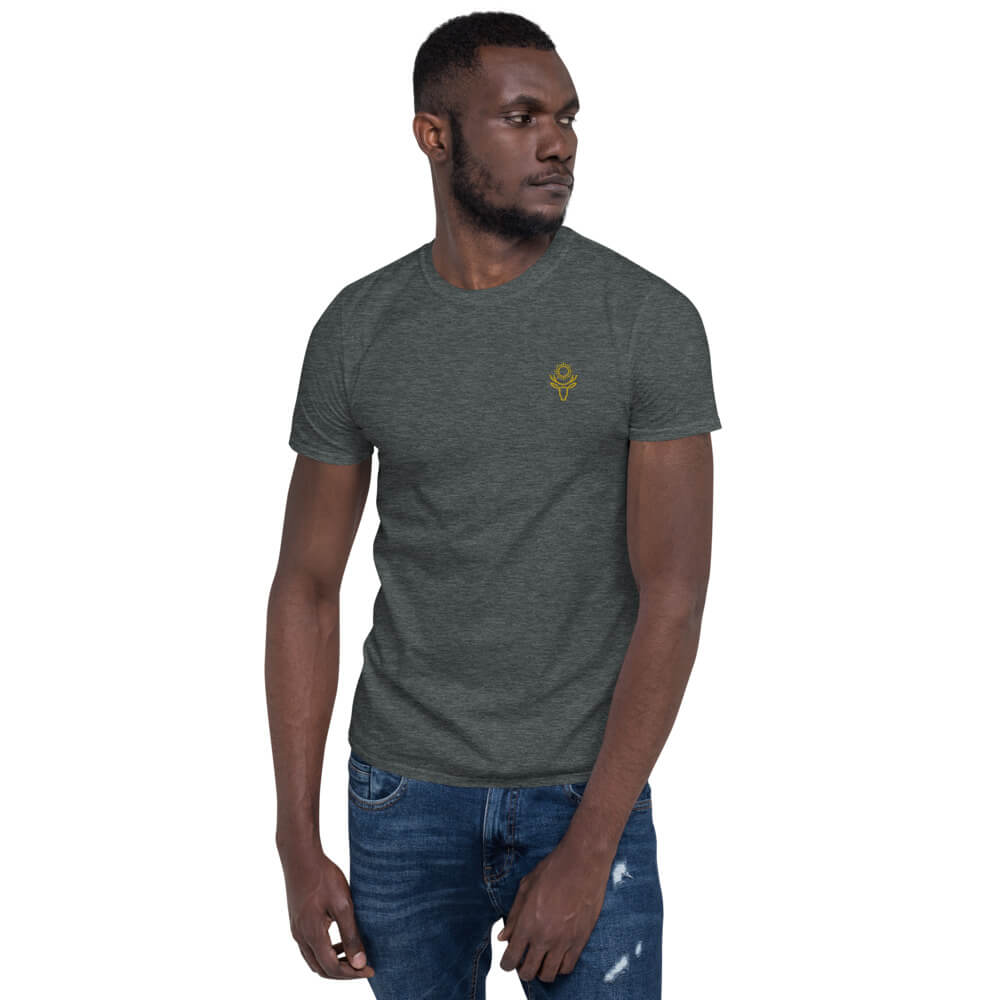 Sun Elk Embroidered Softstyle T-Shirt