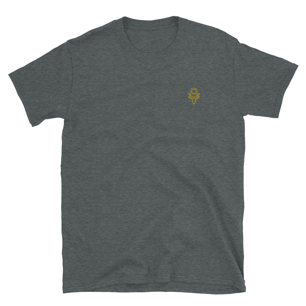 Sun Elk Embroidered Softstyle T-Shirt