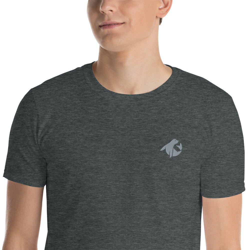 Cute Seal Embroidered Softstyle T-Shirt