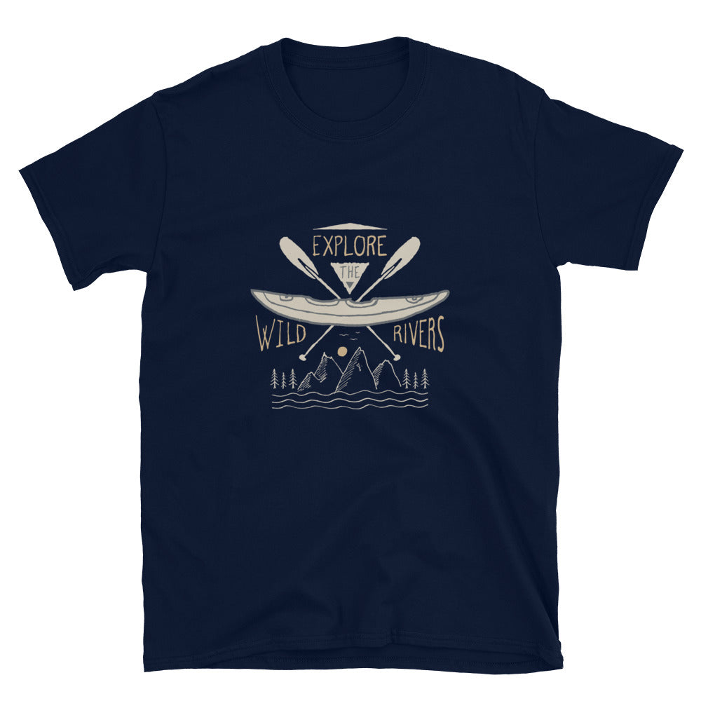 Explore The Wild Rivers Kayaking Softstyle T-Shirt