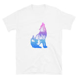 Howling Wolf & Mountains Softstyle T-Shirt