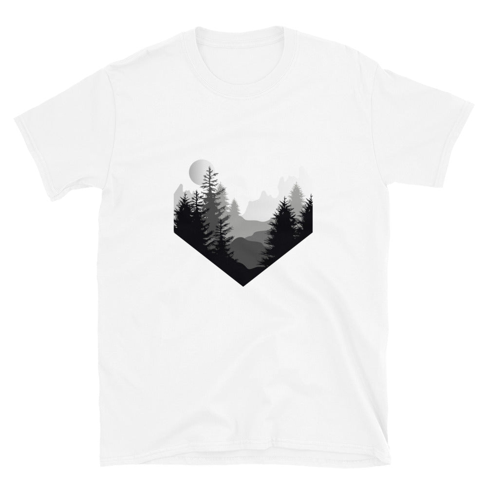 Geometric Pine Tree Forest Softstyle T-Shirt