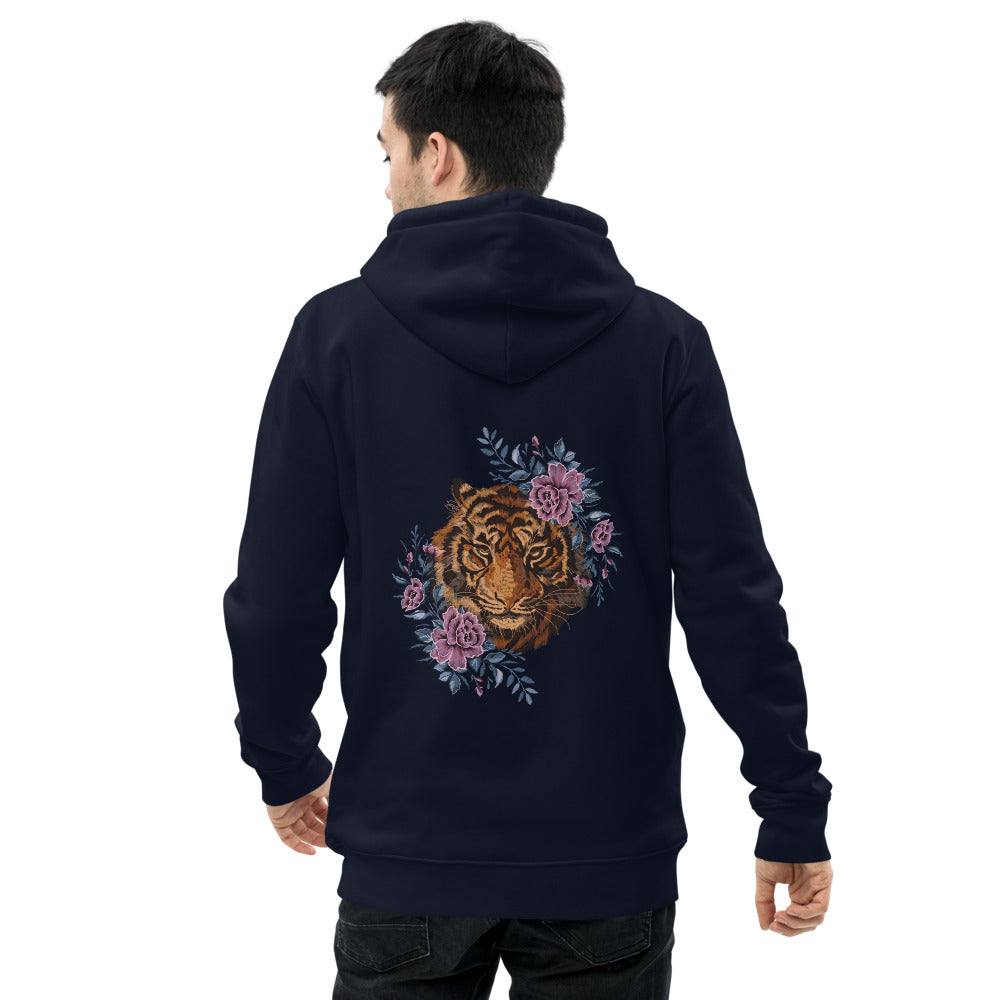 Tiger & Wild Flowers Eco Friendly Hoodie