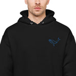 Humpback Whale Embroidered Fleece Hoodie