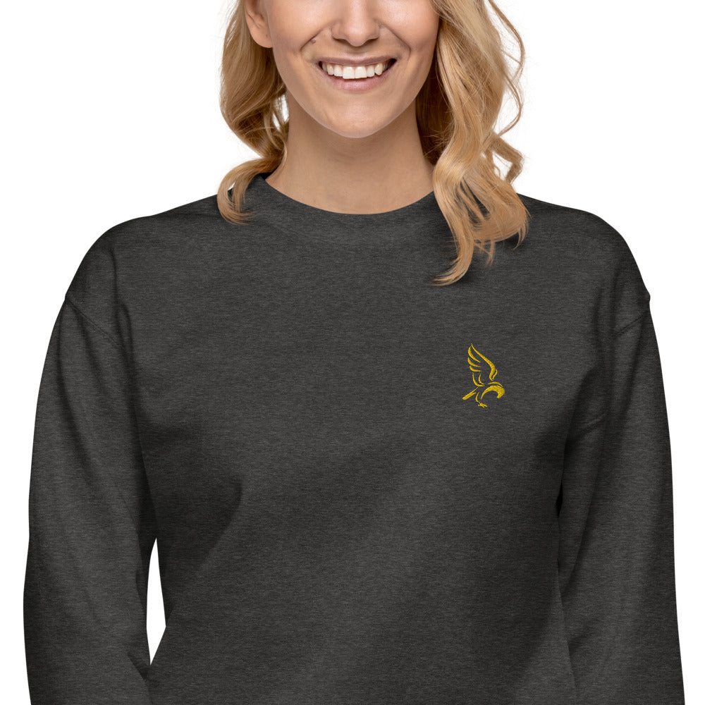 Golden Eagle Embroidered Fleece Sweater