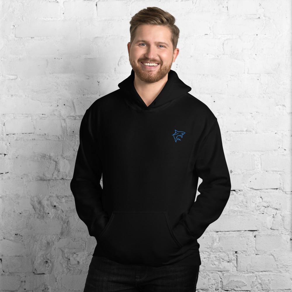 Shark Embroidered Hoodie