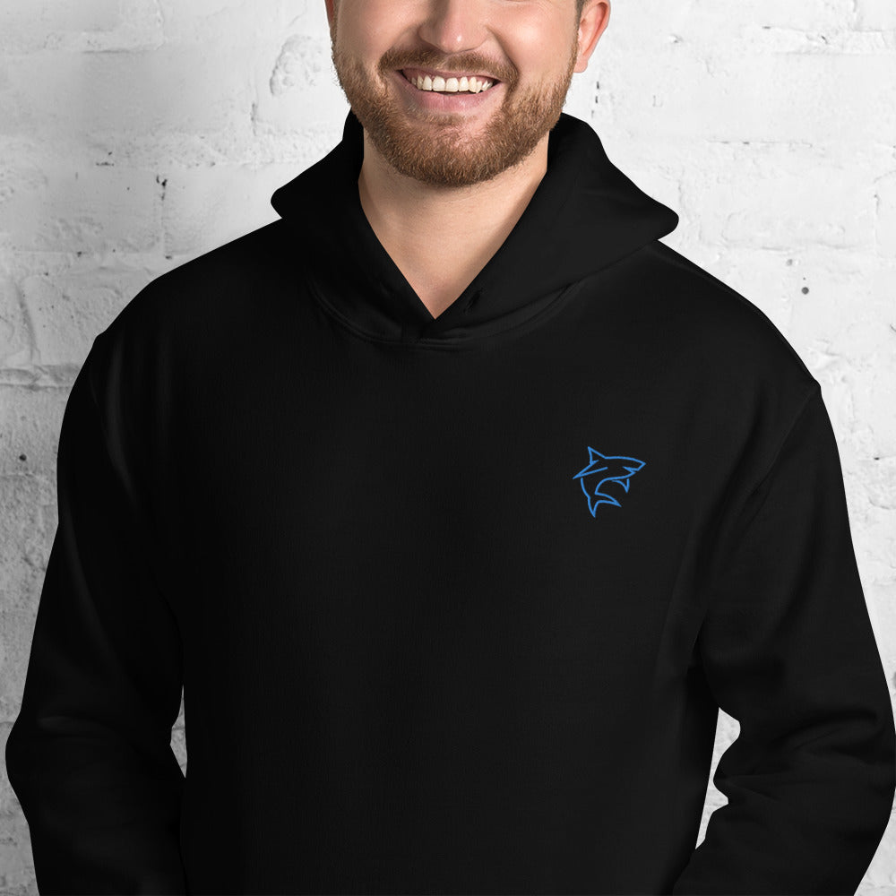 Shark Embroidered Hoodie