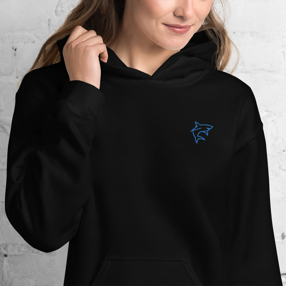 Shark Embroidered Hoodie