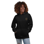 Sun Elk Embroidered Women's Hoodie